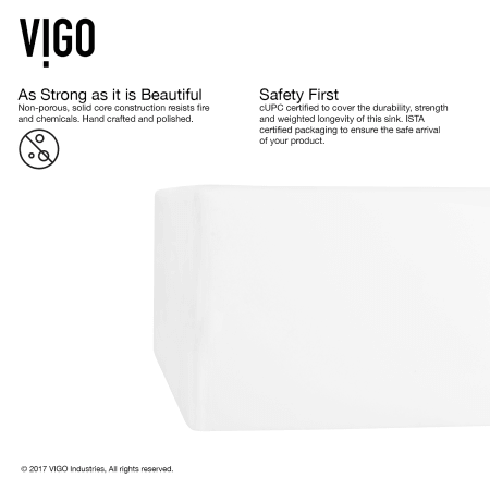 A large image of the Vigo VGT1092 Vigo-VGT1092-Solid Construction