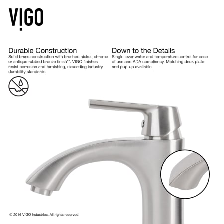 A large image of the Vigo VGT1651 Faucet Construction