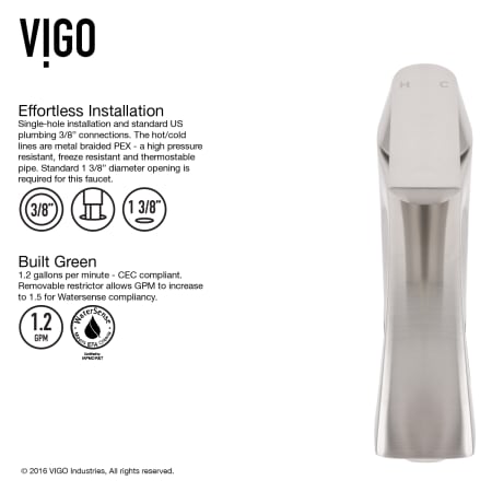 A large image of the Vigo VGT1651 Faucet Image