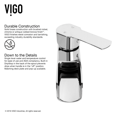 A large image of the Vigo VGT1702 Faucet Construction