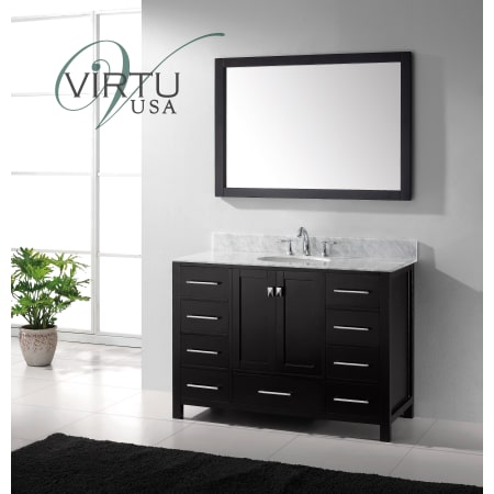 A large image of the Virtu USA GS-50048 Espresso / Round Sink