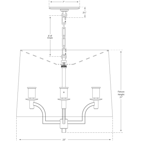 A large image of the Visual Comfort BBL5030L BBL5030L Line Drawing