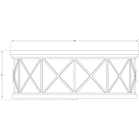 A large image of the Visual Comfort SK4011 SK4011 Line Drawing