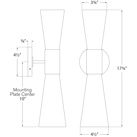 A large image of the Visual Comfort ARN 2009 ARN 2009 Line Drawing