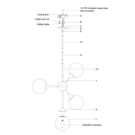 A large image of the Visual Comfort ARN 5402-WG ARN 5402-WG Assembly