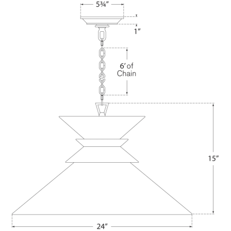 A large image of the Visual Comfort CHC 5245 CHC 5245 Line Drawing