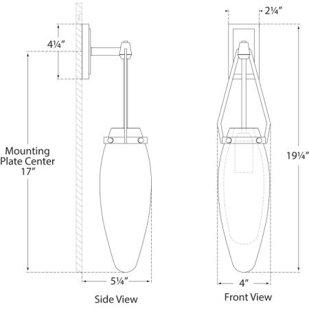 A large image of the Visual Comfort CHD2420 CHD2420 Line Drawing