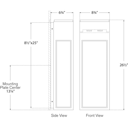 A large image of the Visual Comfort CHO2446 CHO2446 Line Drawing