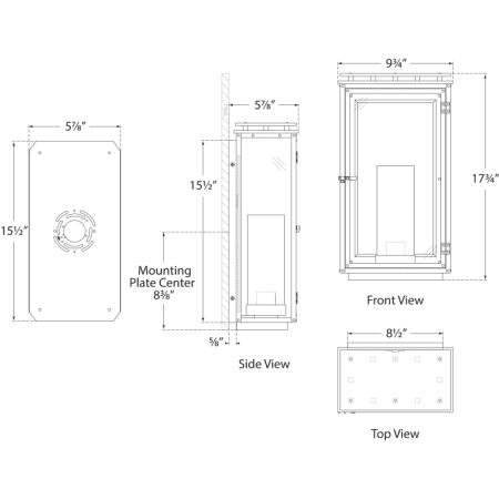 A large image of the Visual Comfort CHO2605 CHO2605 Line Drawing