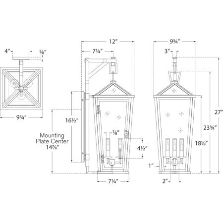 A large image of the Visual Comfort CHO2788 CHO2788 Line Drawing