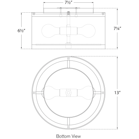 A large image of the Visual Comfort KS 4070-NL KS 4070-NL Line Drawing