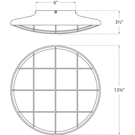 A large image of the Visual Comfort PB4001 PB4001 Line Drawing