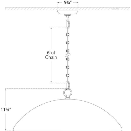 A large image of the Visual Comfort SK5355 SK5355 Line Drawing