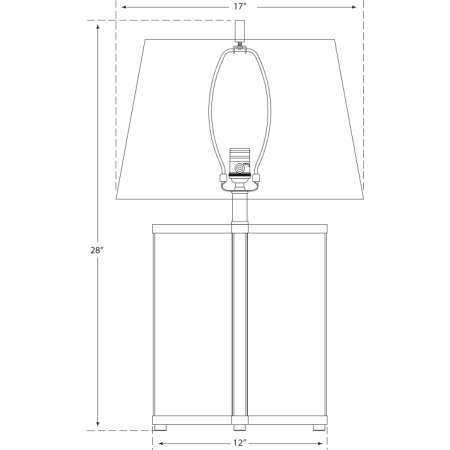 A large image of the Visual Comfort SP3005NP SP3005 Line Drawing