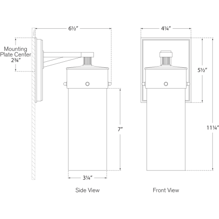 A large image of the Visual Comfort TOB2314 TOB2314 Line Drawing