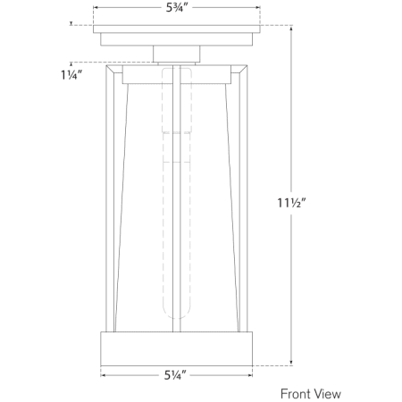 A large image of the Visual Comfort TOB4275 TOB4275 Line Drawing