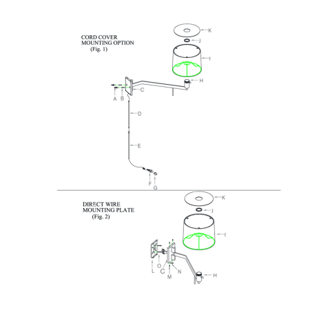 A large image of the Visual Comfort BBL2164-L BBL 2164-L Installation Options