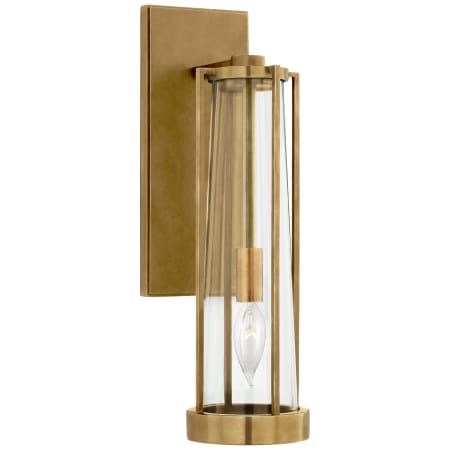 A large image of the Visual Comfort TOB2275 Hand Rubbed Antique Brass / Clear Glass