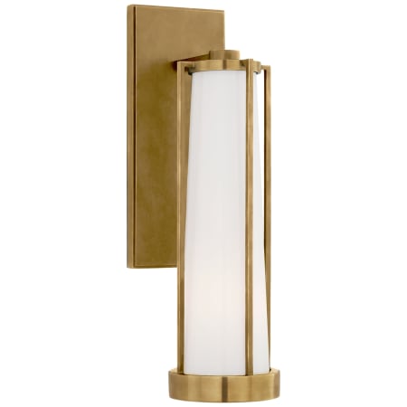 A large image of the Visual Comfort TOB2275 Hand Rubbed Antique Brass / White Glass