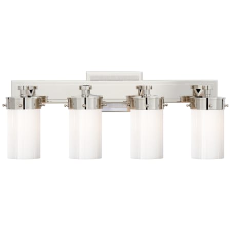 A large image of the Visual Comfort TOB2316 Polished Nickel / White Glass