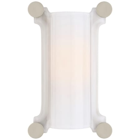 A large image of the Visual Comfort TOB2325 Polished Nickel / White Glass