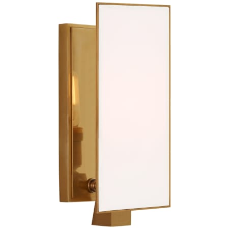 A large image of the Visual Comfort TOB2340 Hand Rubbed Antique Brass / White Glass