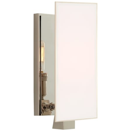 A large image of the Visual Comfort TOB2340 Polished Nickel / White Glass