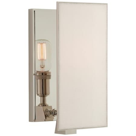 A large image of the Visual Comfort TOB2341 Polished Nickel / White Linen