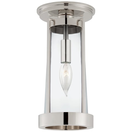 A large image of the Visual Comfort TOB4275 Polished Nickel / Clear Glass