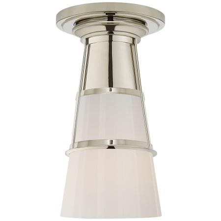 A large image of the Visual Comfort TOB4752 Polished Nickel / White Glass