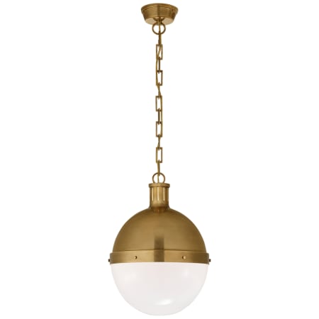 A large image of the Visual Comfort TOB5063WG Hand Rubbed Antique Brass