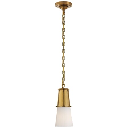 A large image of the Visual Comfort TOB5751 Hand Rubbed Antique Brass / White Glass
