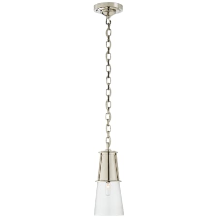 A large image of the Visual Comfort TOB5751 Polished Nickel / Clear Glass