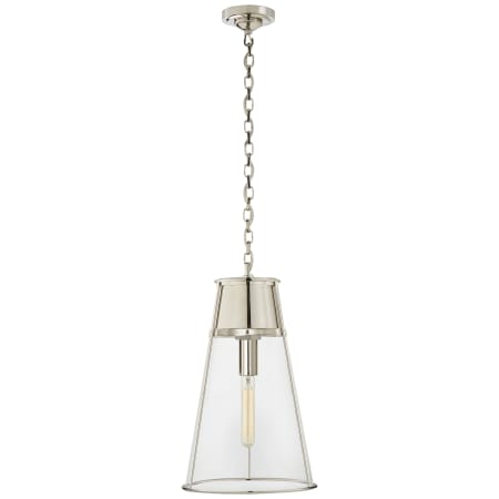 A large image of the Visual Comfort TOB5753 Polished Nickel / Clear Glass