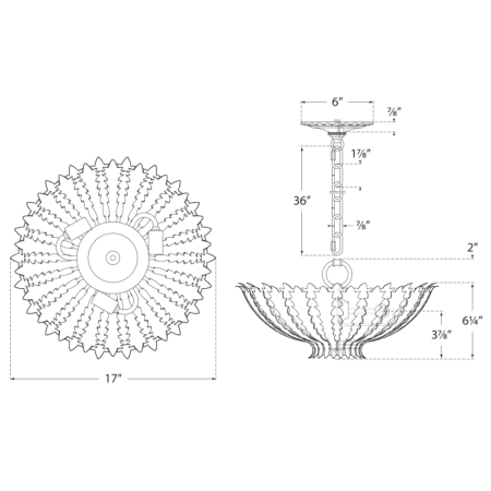 A large image of the Visual Comfort ARN 4011 ARN 4011 Line Drawing