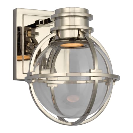 A large image of the Visual Comfort CHD2480 Polished Nickel / Clear Glass