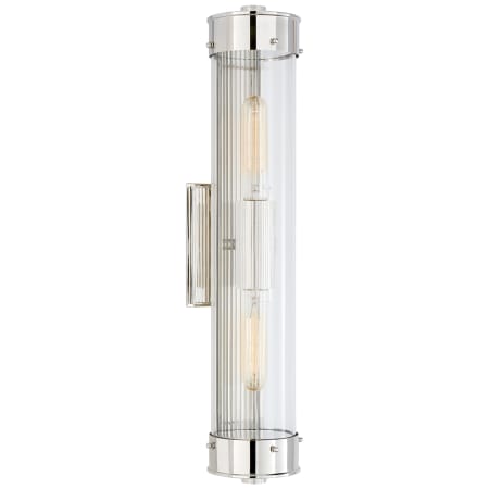 A large image of the Visual Comfort TOB2318 Polished Nickel / Clear Glass