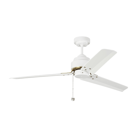 A large image of the Visual Comfort 3AR54 Matte White / Burnished Brass