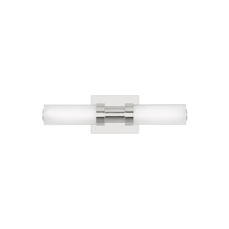 Visual Comfort 4404093S-05 Chrome Kiel 2 Light 18" Wide LED Bath Bar with Frosted Glass Shades ...