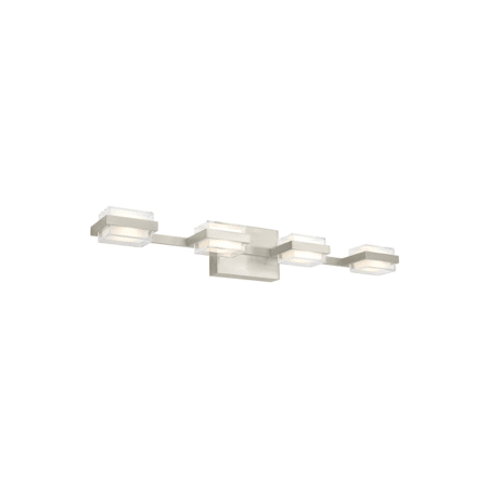 Visual Comfort 700BCKMD4S-LED930 Satin Nickel / 3000K Kamden 4 Light 31 ...