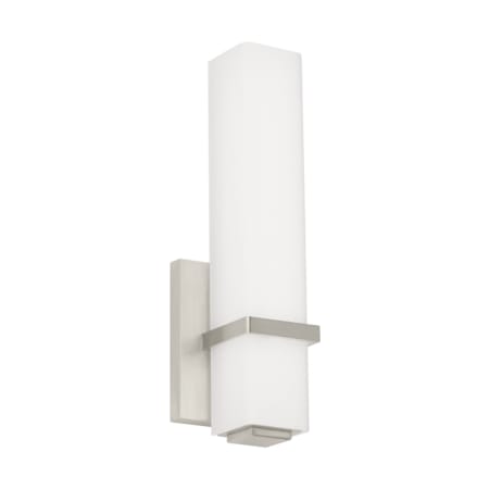 A large image of the Visual Comfort 700BCMLN13-LED9-277 Satin Nickel / White Glass / 3000K