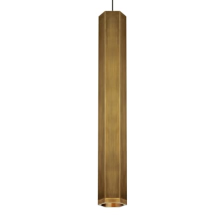 A large image of the Visual Comfort 700FJBLKL Aged Brass