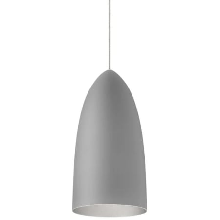 A large image of the Visual Comfort 700FJSIGM-LED9 Satin Nickel / Rubberized Gray / Platinum / 3000K