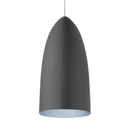 A large image of the Visual Comfort 700FJSIGM Satin Nickel / Rubberized Gray / Blue