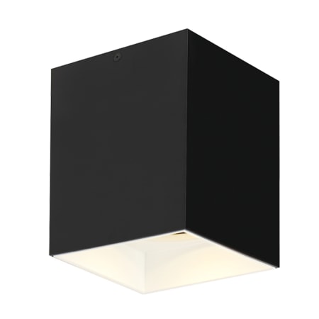 A large image of the Visual Comfort 700FMEXO6-LED927 Matte Black / White Trim / 20 Beam Spread