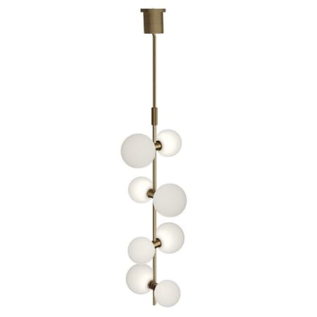 A large image of the Visual Comfort 700MDP3GS Aged Brass / Glass Orbs