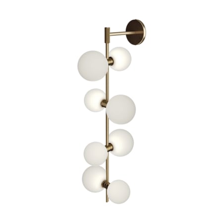 A large image of the Visual Comfort 700MDWS3GS Aged Brass / Glass Orbs