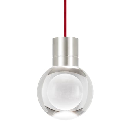 A large image of the Visual Comfort 700TDMINAP11C-LED930 Satin Nickel / Red Cord