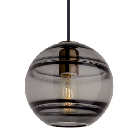 A large image of the Visual Comfort 700TDSDNGP-LED9 Smoke Shade with Aged Brass Finish / 2700K