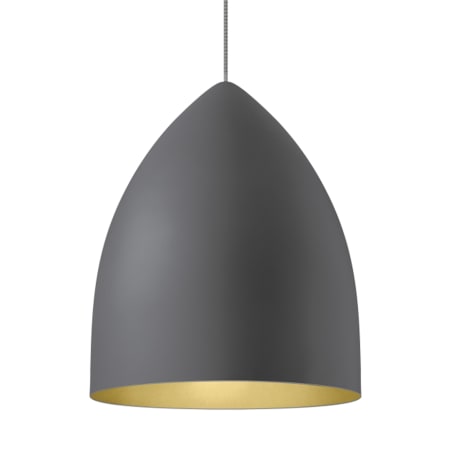 A large image of the Visual Comfort 700TDSIGGP Rubberized Gray / Gold